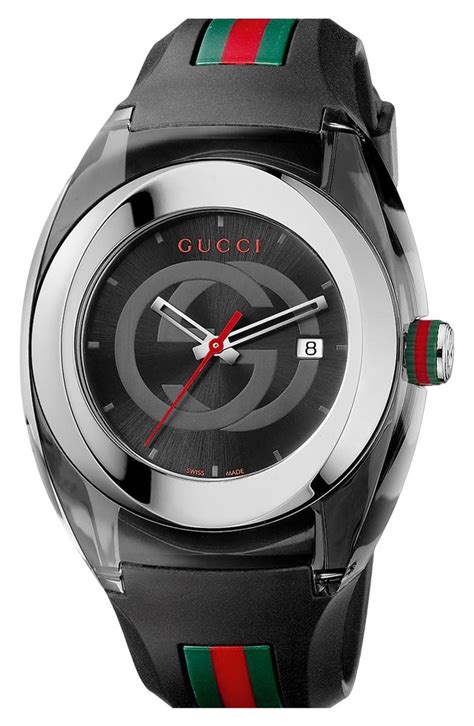 womens gucci sync watch|Gucci watch with rubber strap.